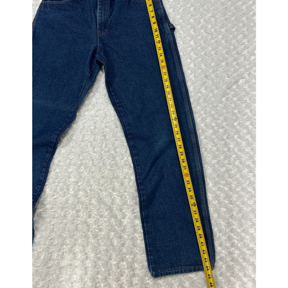 Dickies Jeans Mens 34x33 Carpenter Relaxed Fit Heavyweight Denim Cotton Workwear - Picture 8 of 12